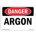 Signmission Safety Sign, OSHA Danger, 10" Height, 14" Width, Rigid Plastic, Argon, Landscape OS-DS-P-1014-L-1032
